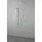 Crosswater Digital Rapide Duo Shower with Slide Rail Shower Kit and Wall Mounted Fixed Square Shower