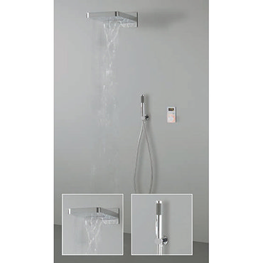Crosswater Digital Spyker Elite with Fixed Head and Shower Handset - 2 x Colour Options Profile Larg