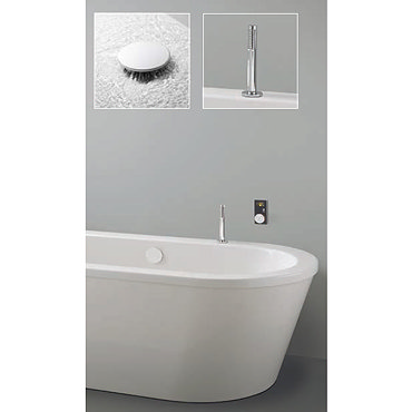 Crosswater Digital Ultimate Elite Bath with Bath Filler and Pull Out Hand Shower Profile Large Image