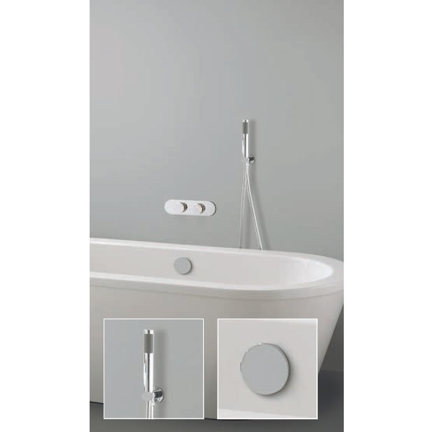 Crosswater Digital Veyron Duo Bath with Bath Filler Waste and Shower Handset Large Image