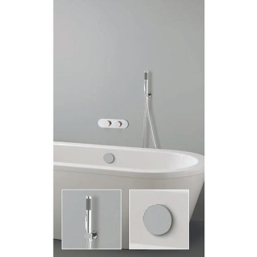 Crosswater Digital Veyron Duo Bath with Bath Filler Waste and Shower Handset Profile Large Image