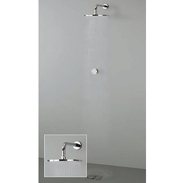 Crosswater Digital Virage Solo with Wall Mounted Fixed Shower Head Profile Large Image