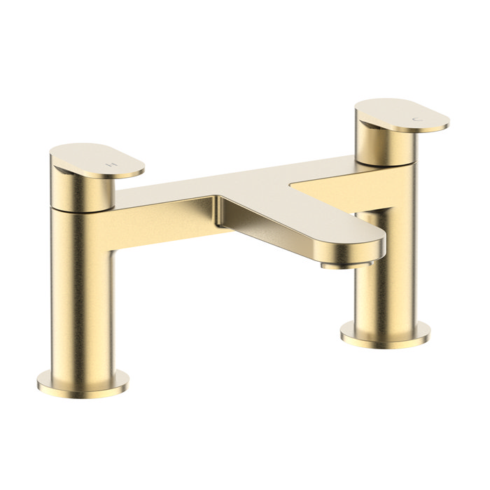 Crosswater Drift Bath Filler - Brushed Brass