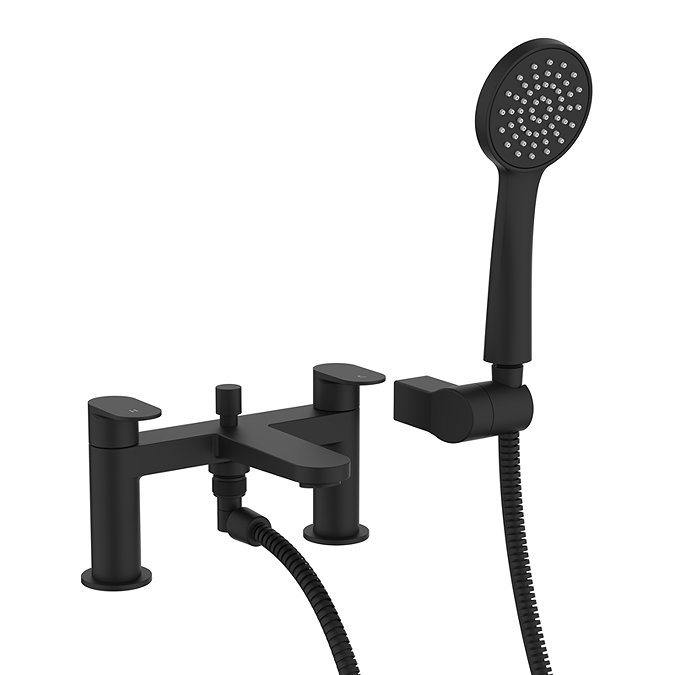 Crosswater Drift Bath Shower Mixer with Kit - Matt Black