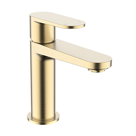 Crosswater Drift Mono Basin Mixer with Clicker Waste - Brushed Brass
