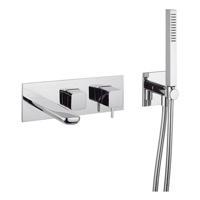 Crosswater - Elise Wall Mounted 3 Hole Bath Shower Mixer with 3 Way Diverter - EI433WC Large Image