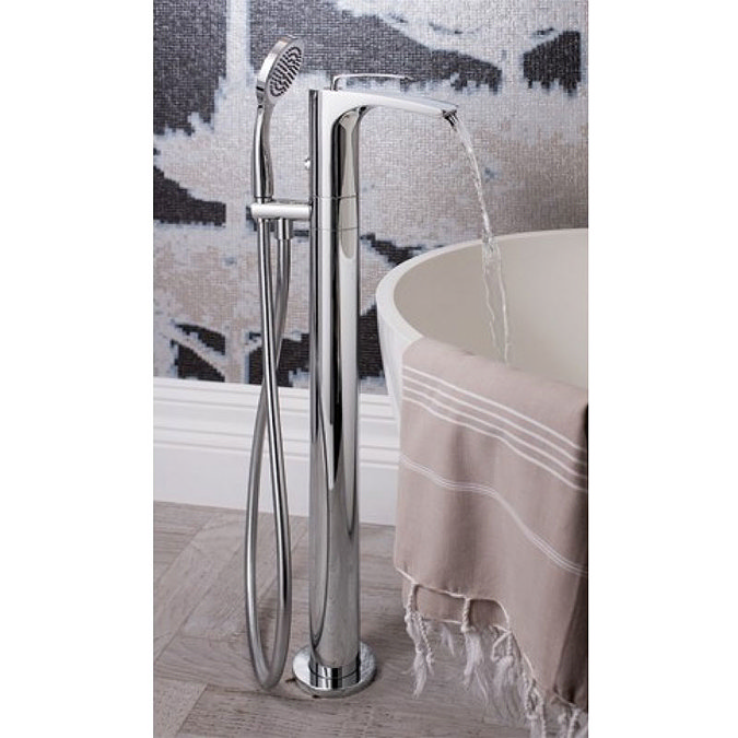 Crosswater - Essence Floor Mounted Freestanding Bath Shower Mixer - ES416FC Profile Large Image