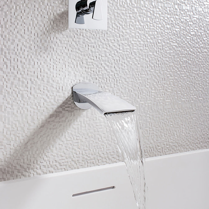 Crosswater - Essence Wall Mounted Waterfall Bath Spout - ES0370WC Profile Large Image