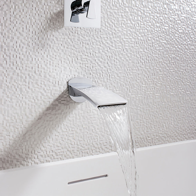 Crosswater - Essence Wall Mounted Waterfall Bath Spout - ES0370WC  Profile Large Image