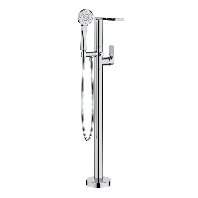 Crosswater Floor Mounted Freestanding Bath Shower Mixer - Chrome