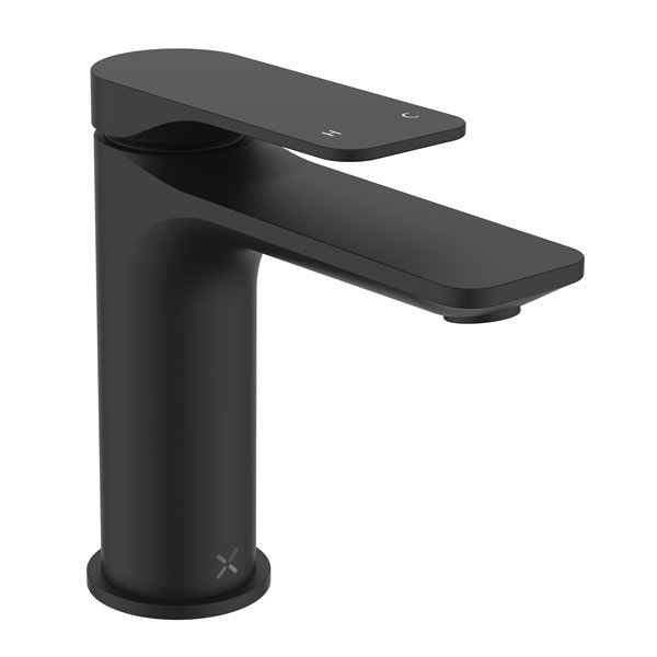 Crosswater Fuse Mono Basin Mixer with Clicker Waste - Matt Black