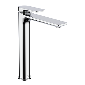 Crosswater Fuse Tall Mono Basin Mixer with Clicker Waste - Chrome