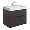 Crosswater Glide II 700mm Vanity Unit and Basin - Wenge