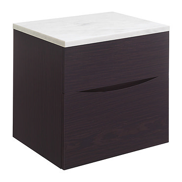 Crosswater Glide II 700mm Vanity Unit + Marble Worktop - Wenge