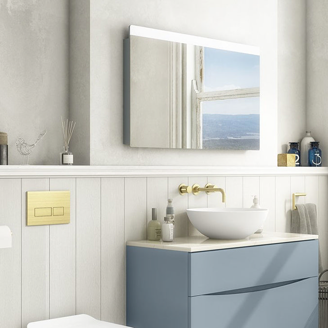 Crosswater Glide II 800 x 600mm Ambient Lit Illuminated Mirror - GL6080  Profile Large Image