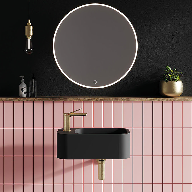 Crosswater Glide II Brushed Brass Mono Basin Mixer - GD110DNF Profile Large Image