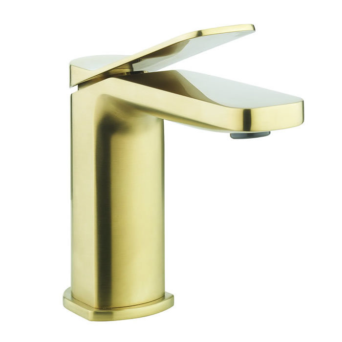 Crosswater Glide II Brushed Brass Mono Basin Mixer - GD110DNF Large Image