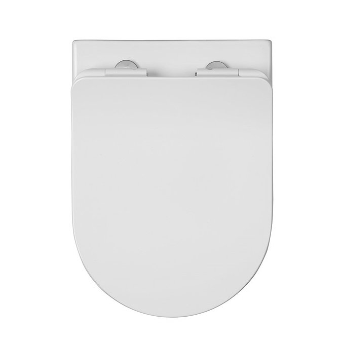 Crosswater Glide II Soft Close Toilet Seat White - GL6105W Large Image