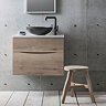 Crosswater Glide II Vanity Unit + Marble Worktop - Windsor Oak  Profile Large Image