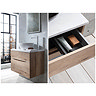 Crosswater Glide II Vanity Unit + Marble Worktop - Windsor Oak  Feature Large Image