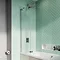 Crosswater Infinity 8 Double Panel Bath Screen - IWBDSC1060+  Profile Large Image