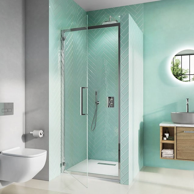 Crosswater Infinity 8 Hinged Shower Door Large Image