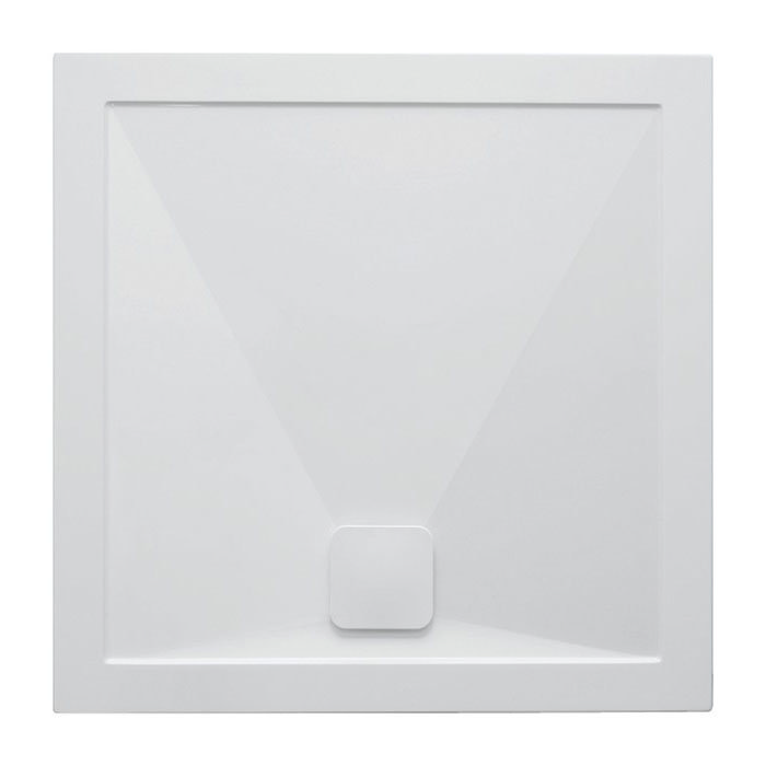 Crosswater Kai 25mm Square Shower Tray + Waste Large Image