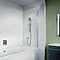 Crosswater Kai 6 Single Hinged Panel Bath Screen Profile Large Image