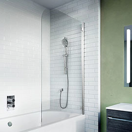 Crosswater Kai 6 Single Hinged Panel Bath Screen Medium Image