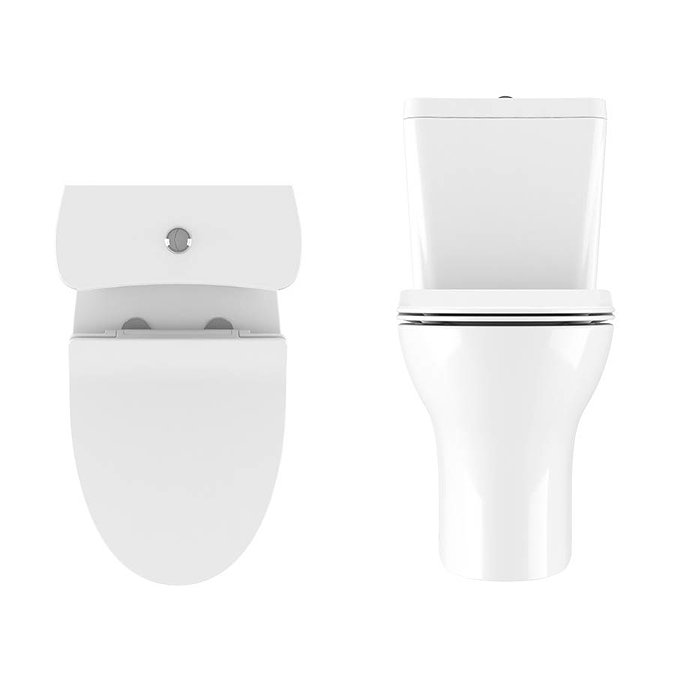 Crosswater Kai Compact Close Coupled Toilet + Soft Close Thin Seat  Profile Large Image