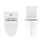 Crosswater Kai Compact Close Coupled Toilet + Soft Close Thin Seat  Profile Large Image