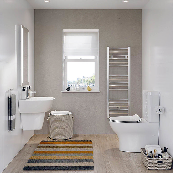 Crosswater Kai Compact Close Coupled Toilet + Soft Close Thin Seat  Feature Large Image