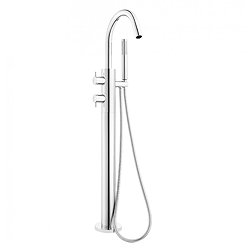 Crosswater - Kai Lever Thermostatic Bath Shower Mixer with Kit - KL418TFC Large Image