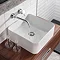 Crosswater - Kai Lever Wall Mounted 2 Hole Set Basin Mixer - KL120WNC  Feature Large Image