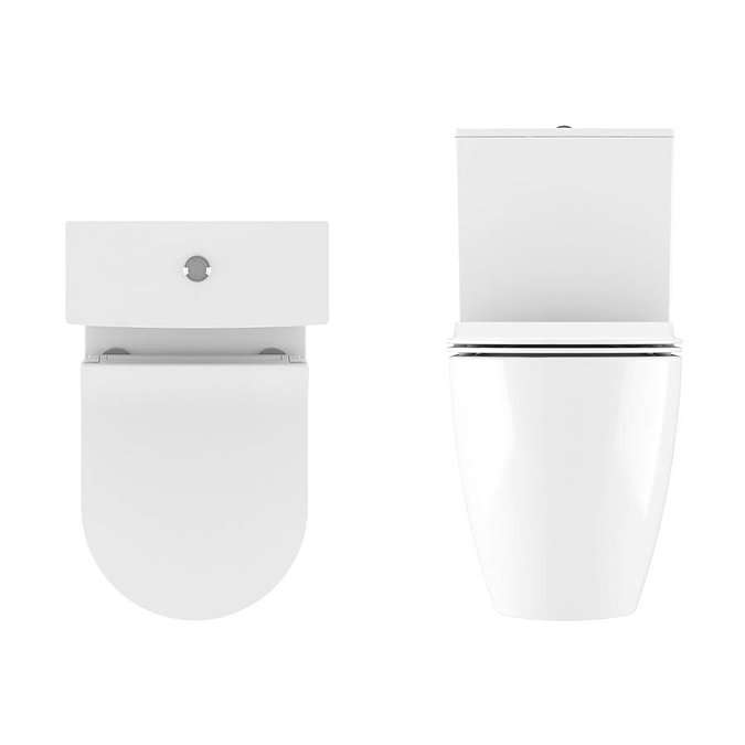 Crosswater Kai X Compact Close Coupled Toilet + Soft Close Thin Seat  Profile Large Image