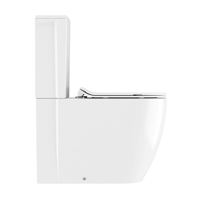 Crosswater Kai X Compact Close Coupled Toilet + Soft Close Thin Seat Large Image