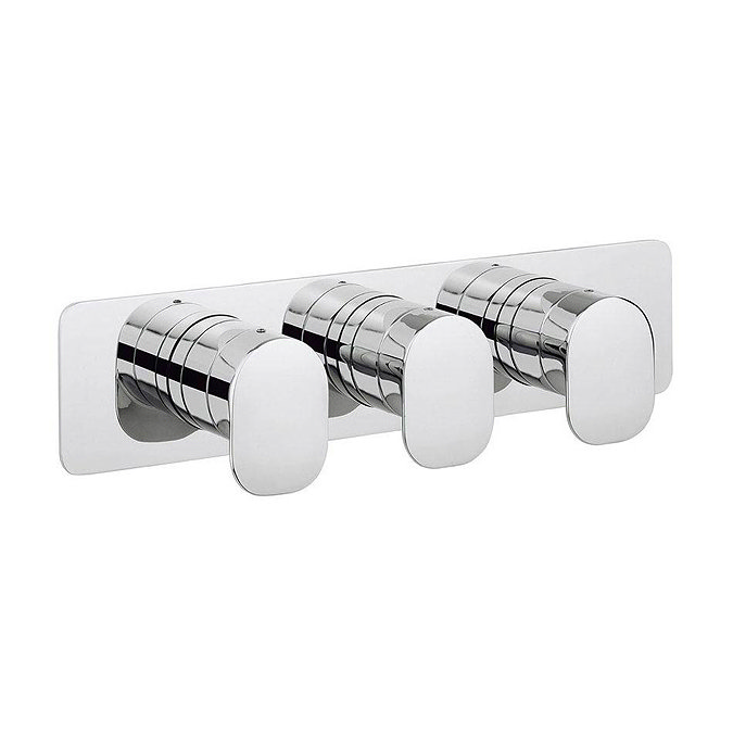 Crosswater KH Zero 2 Triple Concealed Thermostatic Shower Valve - KH02_2001RC Large Image