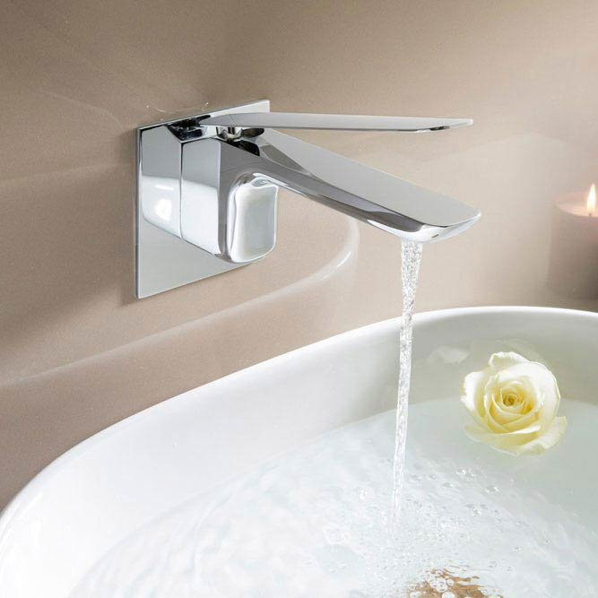 Crosswater KH Zero 2 Wall Mounted Monobloc Basin Mixer - KH02_120WNC Profile Large Image