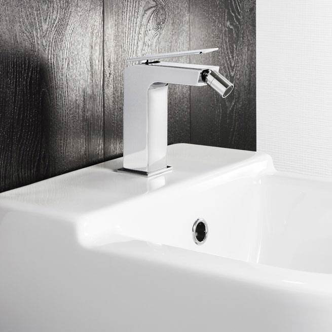 Crosswater KH Zero 3 Monobloc Bidet Mixer with Click Clack Waste - KH03_210DPC Profile Large Image