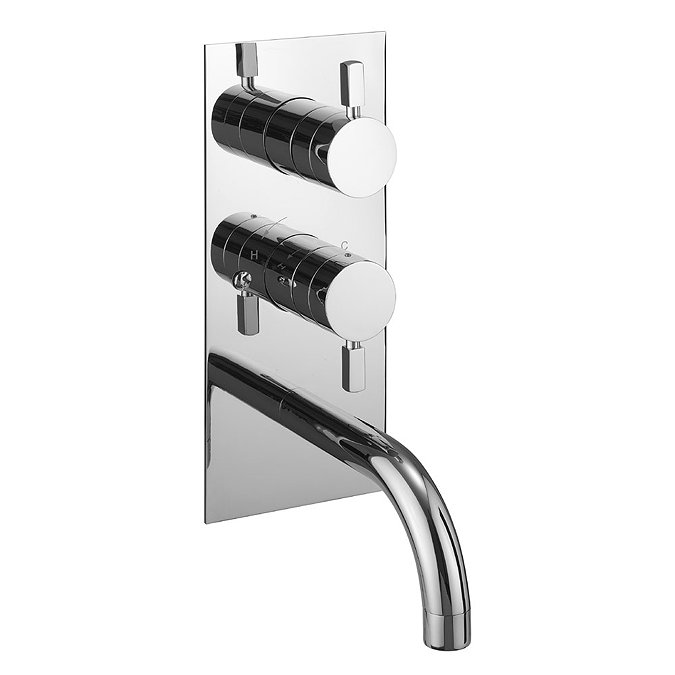 Crosswater - Logic Thermostatic Shower Valve with Bath Spout and Diverter - LO1600RC Large Image