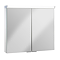 Crosswater Lustro 800mm LED Illuminated Mirrored Cabinet