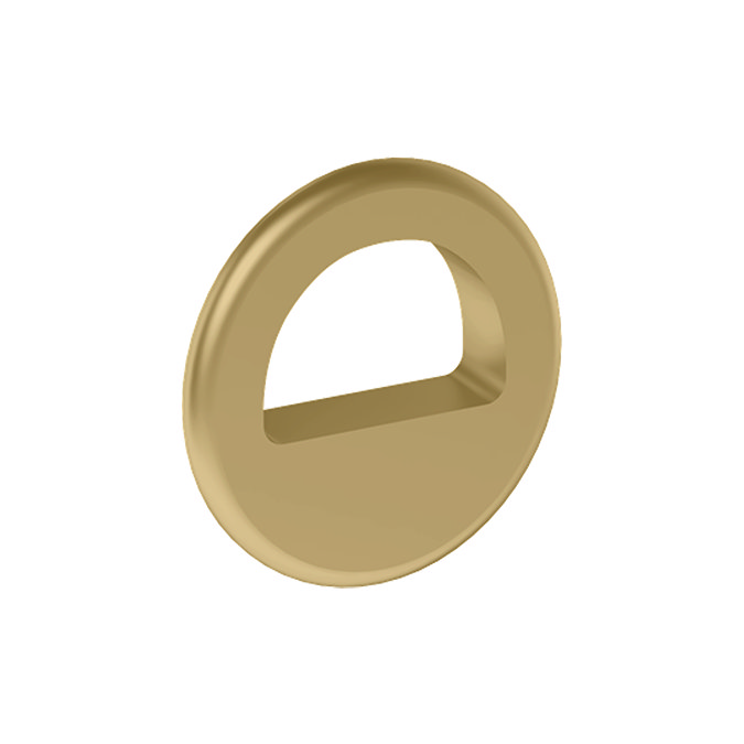 Crosswater Malu 600mm Wall Hung Frosted White Vanity Unit & Basin with Brushed Brass Handles