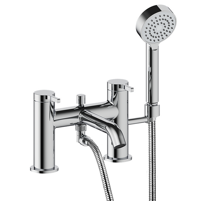 Crosswater Malu Bath Shower Mixer Tap with Handset - Chrome