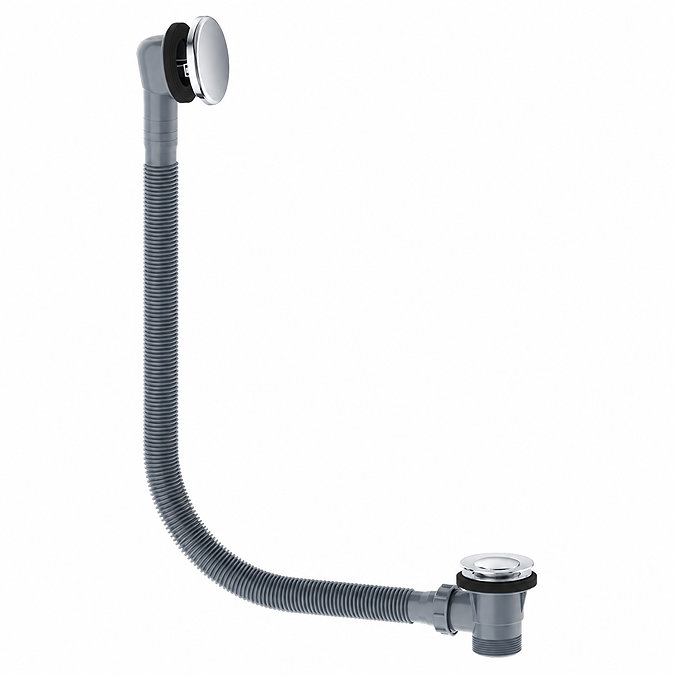 Crosswater Malu Click Clack Bath Waste with Overflow - Chrome