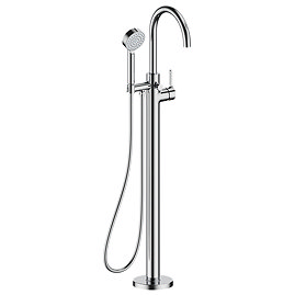 Crosswater Malu Floor Standing Bath Shower Mixer Tap with Handset - Chrome