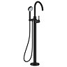 Crosswater Malu Floor Standing Bath Shower Mixer Tap with Handset - Matt Black