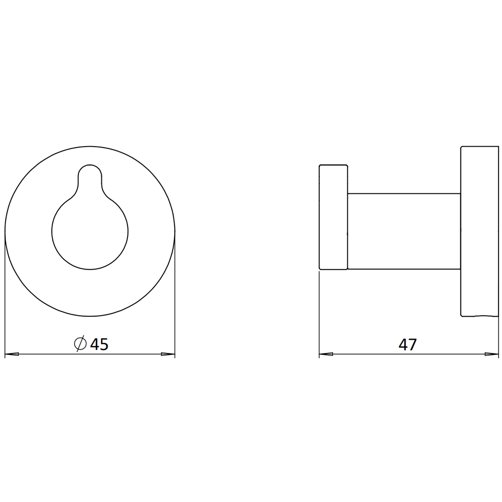 Crosswater Malu Robe Hook - Brushed Brass