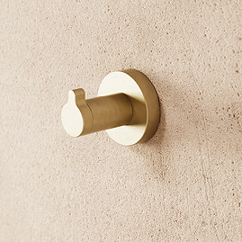 Crosswater Malu Robe Hook - Brushed Brass