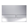Crosswater Malu Round 0.98m Wall Hung Toilet Set - Chrome Flush Plate