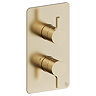 Crosswater Malu Round Concealed Dual Thermostatic Shower Valve - Brushed Brass